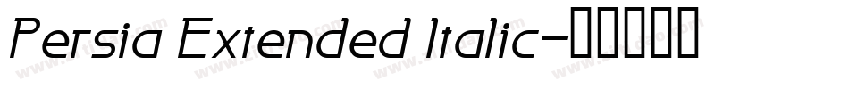 Persia Extended Italic字体转换